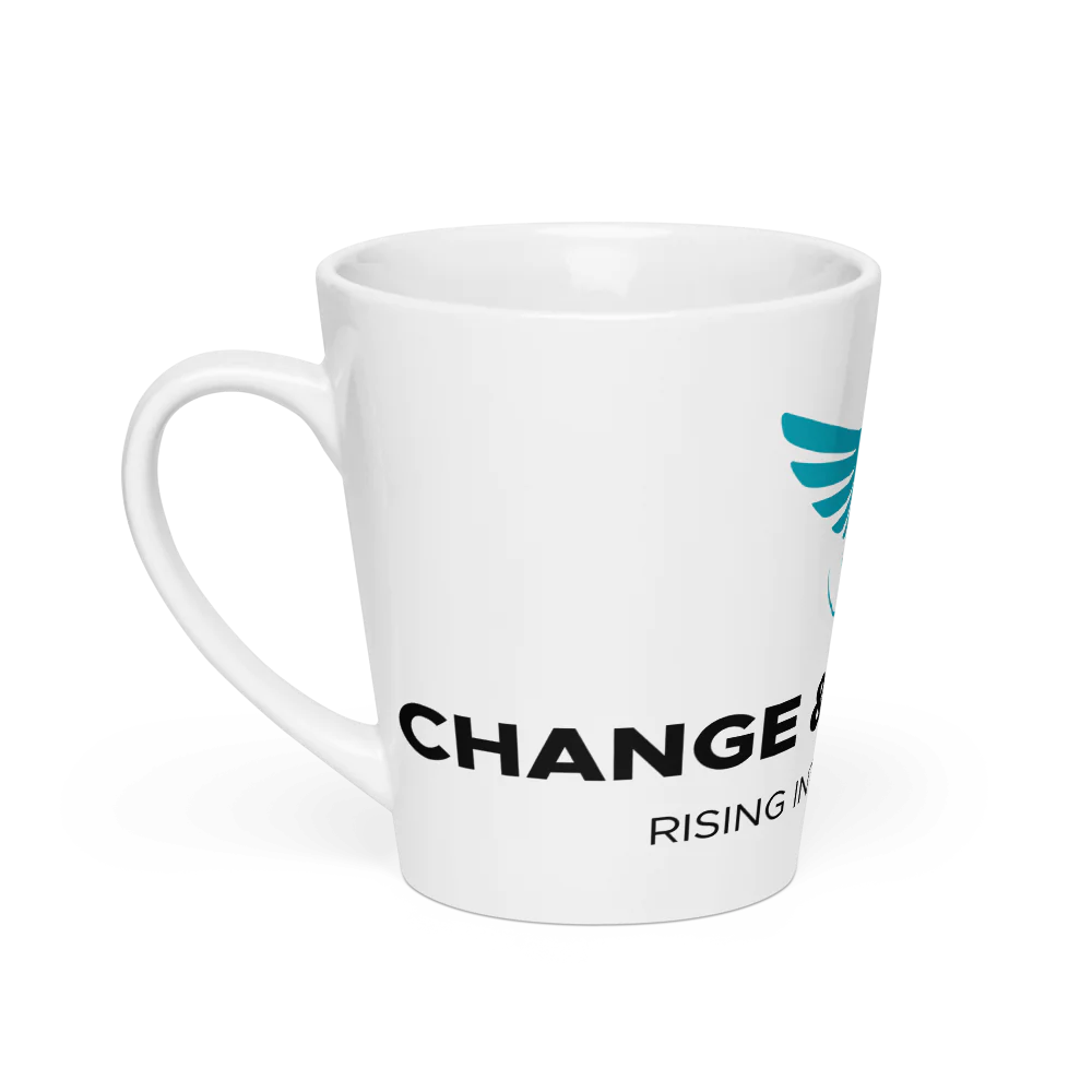 Change & Transform: Rising Into New Heights Latte Mug