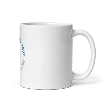 "Step Beyond Your Comfort Zone" Motivational Ceramic Mug