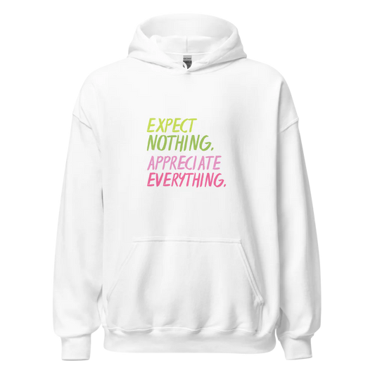 "Expect Nothing, Appreciate Everything" Cozy Unisex Heavy Blend Hoodie | Gildan 18500