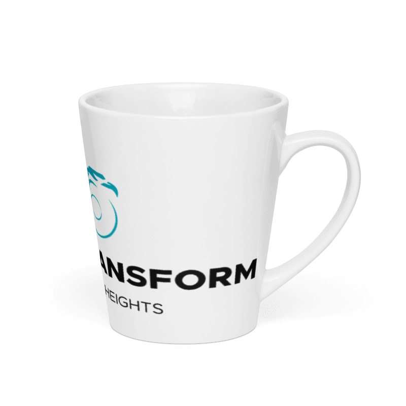Change & Transform: Rising Into New Heights Latte Mug