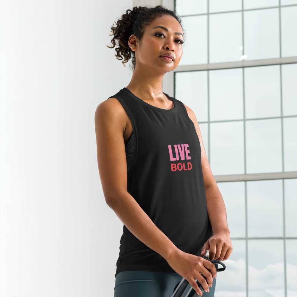 "Live Bold" Women's Muscle Tank | Bella